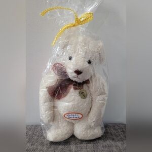Thomas Kinkade Cream and Brown Stuffed Bear